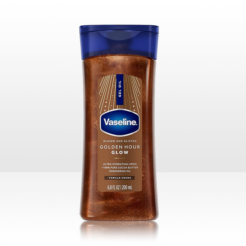 Vaseline Golden Hour Glow Shimmering Gel Oil (Vanilla Cocoa scent) 200 mL